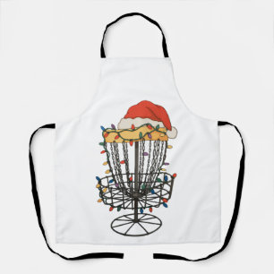 Tablier Panier de Disc Golf Chapeau de Père Noël Lumières