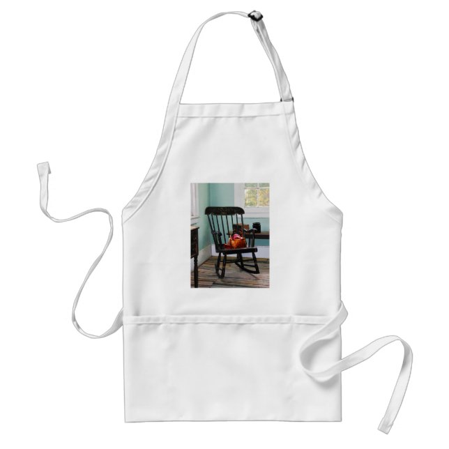 Tablier Panier de Fils sur Fauteuil à Bascule (Devant)