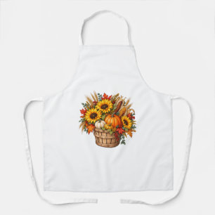 Tablier Panier de récolte de tournesol et de citrouille po