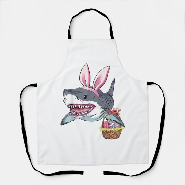 Tablier Panier d'oeufs de Pâques aux oreilles de lapin req (Recto)