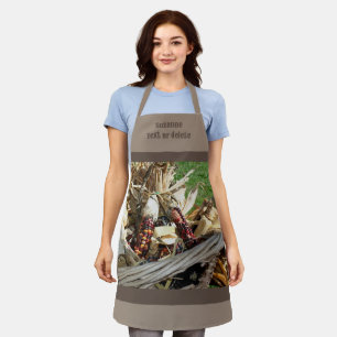 Tablier Panier en osier de maïs indien Pays Personnalisé