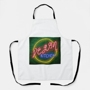Tablier Panneau cuisine Neon Vegan