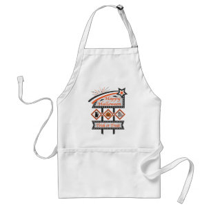 Tablier Panneau d'Halloween Vintage rétros - Tricoter ou t