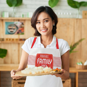 Tablier Panneau rétro Famille Dîner