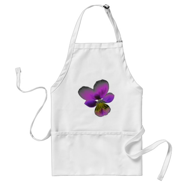 Tablier Pansy Wild Dark Purple Apron (Devant)