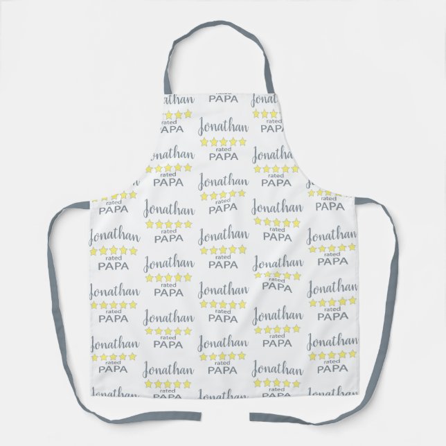 Tablier Papa 5 étoiles (Recto)