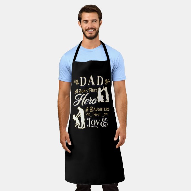 Tablier Papa A Son's First A Daughter First Love (Porté)