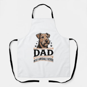 Tablier Papa Airedale Terrier T-shirt vintage pour papa ch