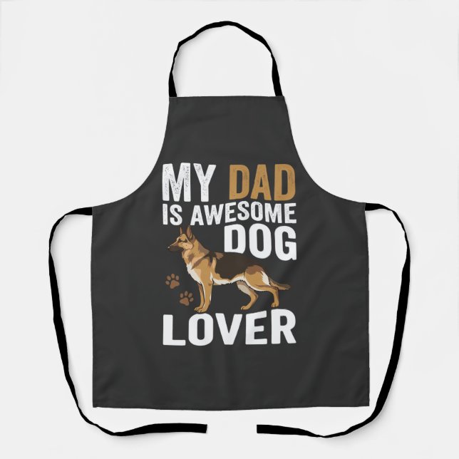 Tablier Papa amateur de chien est formidable (Recto)