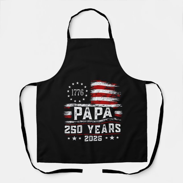 Tablier Papa américain drapeau 250 ans 4 juillet Gran (Recto)