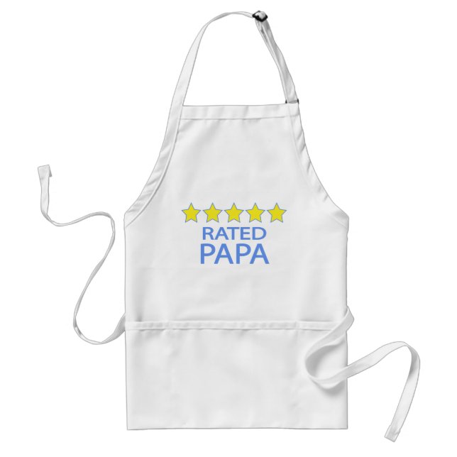 Tablier Papa cinq étoiles (Devant)