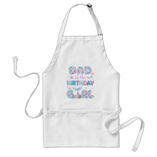 Tablier Papa de la fille mermaid de l'anniversaire tenue d