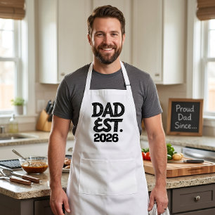Tablier Papa depuis 2026 Fier Papa Depuis