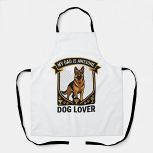 Tablier Papa est un Amoureux de Chien Incroyable Pattes de