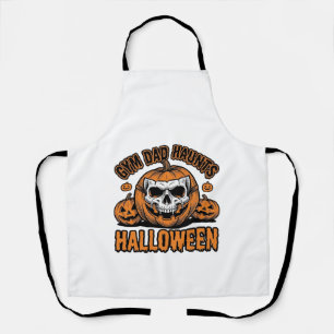 Tablier Papa Gymnastique Halloween Citrouille Vintage Crân