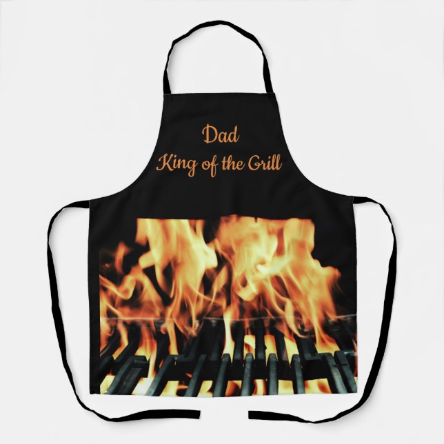 Tablier Papa King of the Grill Custom Apron (Recto)