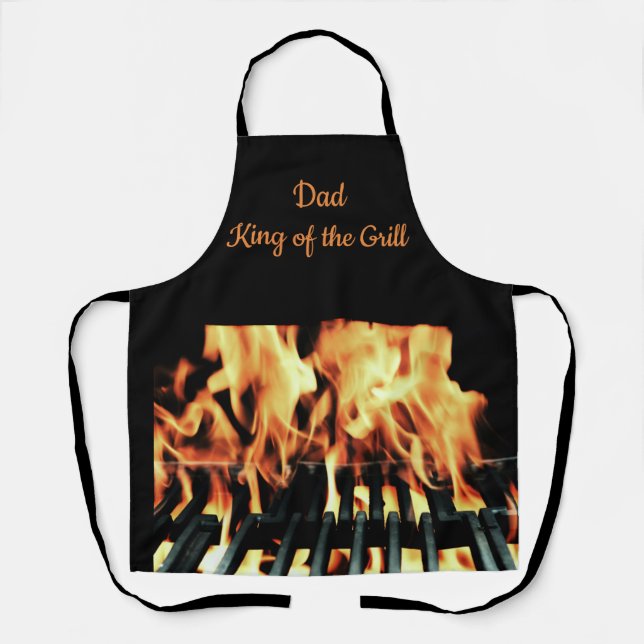 Tablier Papa King of the Grill Custom Apron (Recto)
