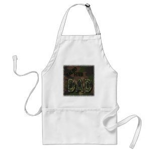 TABLIER PAPA MACHO DE GOUJON DE CAMOFLAUGE ! CADEAU VIRIL