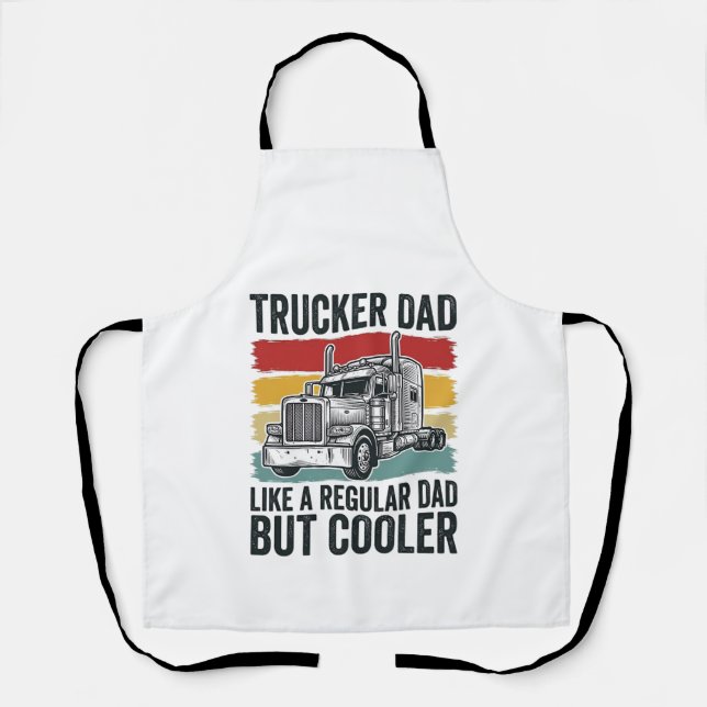 Tablier Papa routier comme un papa normal mais avec un t-s (Recto)