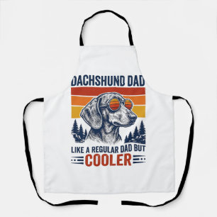 Tablier Papa teckel comme un papa normal mais t-shirt plus