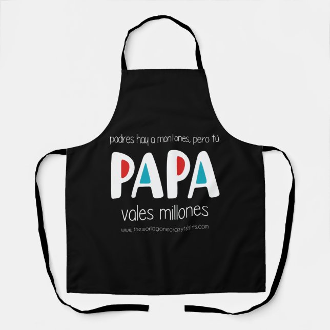 Tablier Papa vales millones (Recto)