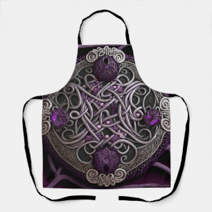 Tablier Papier d'enveloppement Celtic Rose violet