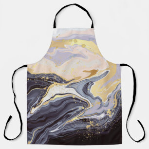 Tablier papier peint de luxe. Marbre rose et noir et or a