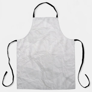 Tablier Papier ridé blanc texture mignonne