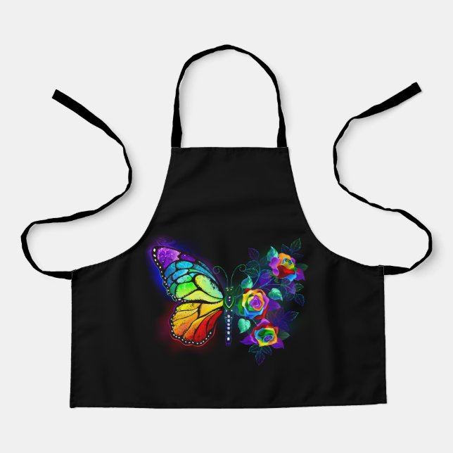 Tablier Papillon arc-en-ciel (Recto)