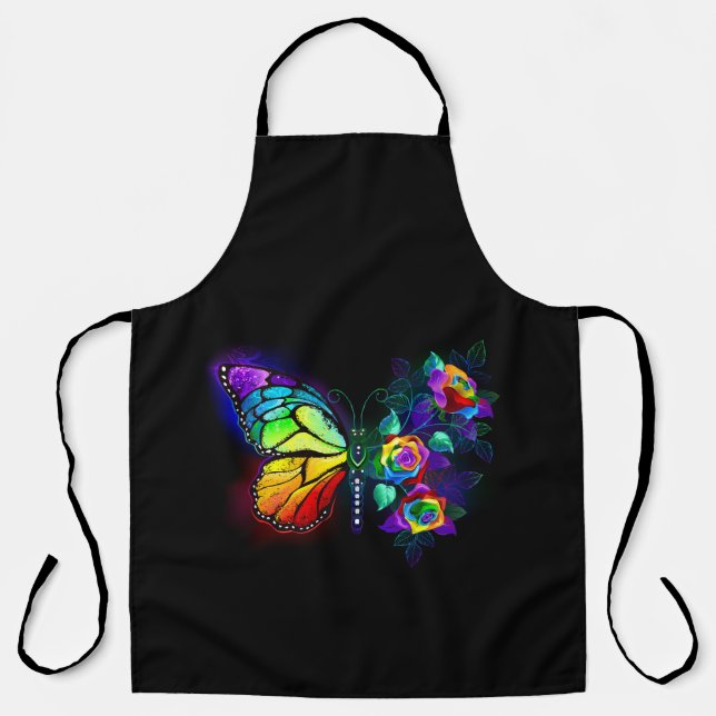 Tablier Papillon arc-en-ciel (Recto)