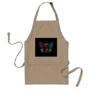 Tablier Papillon arc-en-ciel