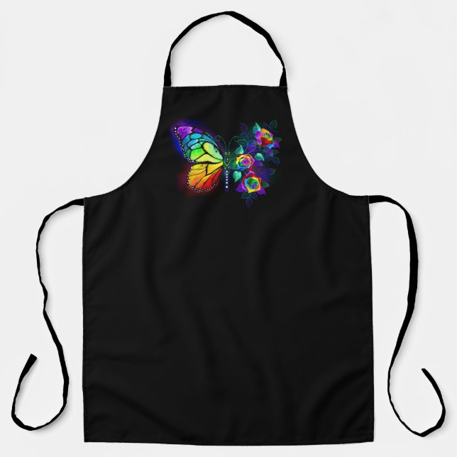 Tablier Papillon arc-en-ciel (Recto)