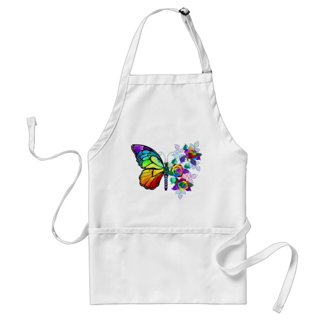 Tablier Papillon arc-en-ciel (Devant)