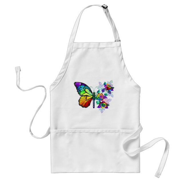 Tablier Papillon arc-en-ciel (Devant)