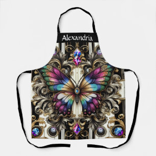 Tablier Papillon Arc-en-ciel Art Déco