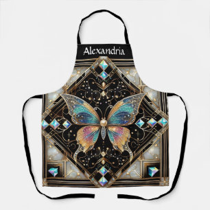 Tablier Papillon Arc-en-ciel Art Déco