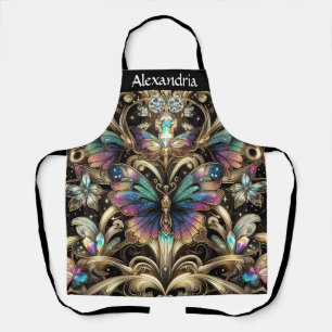 Tablier Papillon Arc-en-ciel Art Déco