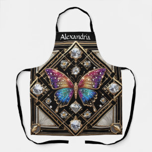 Tablier Papillon Arc-en-ciel Art Déco