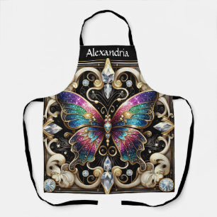 Tablier Papillon Arc-en-ciel Art Déco