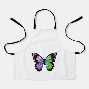 Tablier Papillon aux couleurs arc-en-ciel