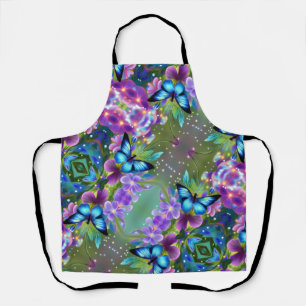 Tablier Papillon bleu brillant dans Fairy Garden