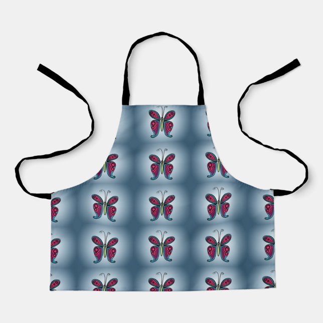 Tablier Papillon coloré (Recto)