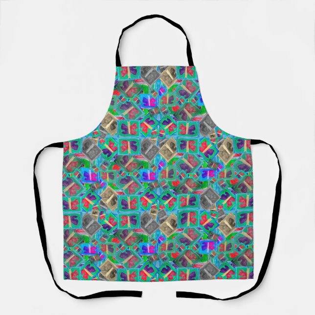 Tablier Papillon coloré Multi Challenge | (Recto)