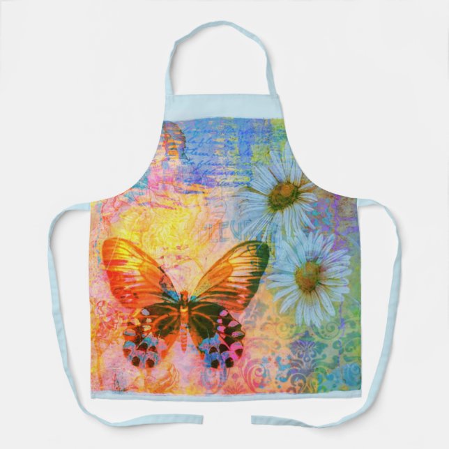Tablier papillon et pâquerettes  (Recto)