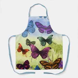 Tablier Papillon papillon vintage Ancien art d'illustratio