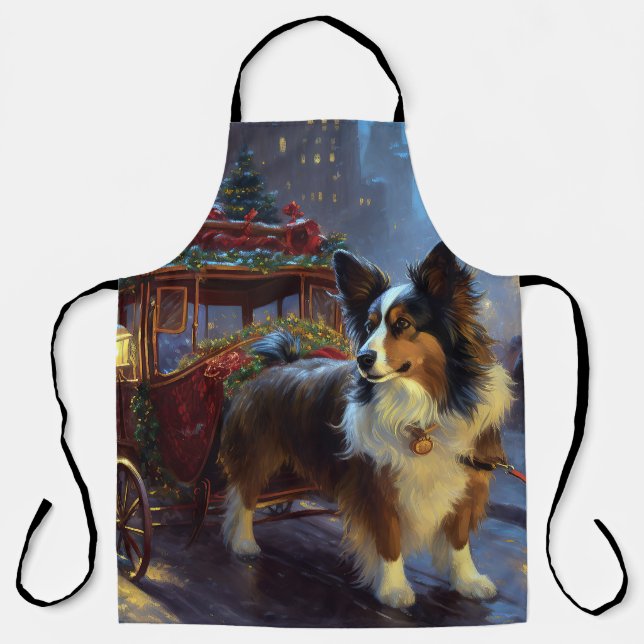 Tablier Papillon Saison de Fêtes de Noël (Recto)