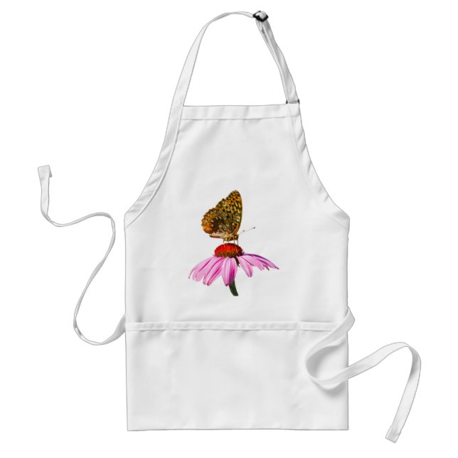 Tablier Papillon sur confleur pourpre (Devant)