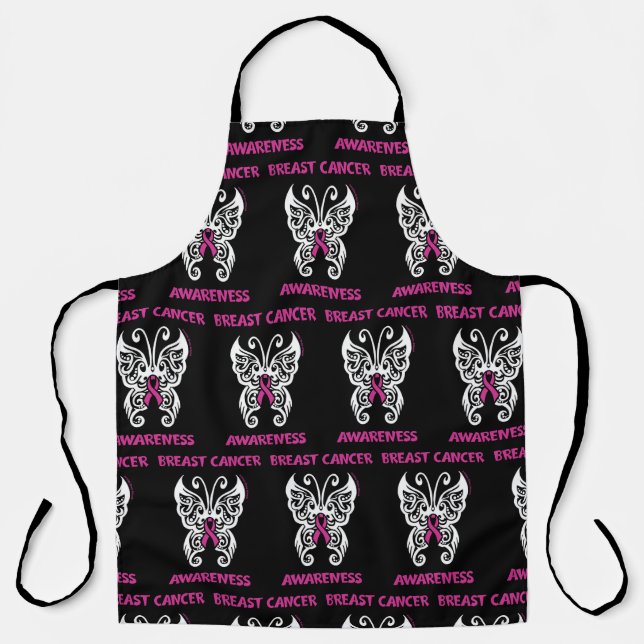 Tablier Papillon/Tribal...Cancer du sein (Recto)