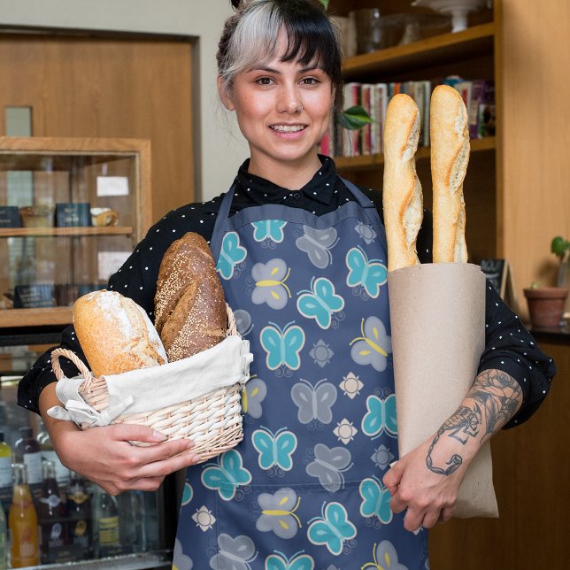 Tablier Papillons Abstraits (Créateur téléchargé)