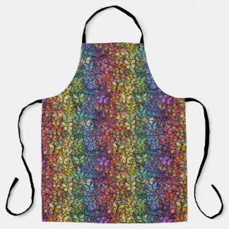 Tablier papillons arc-en-ciel